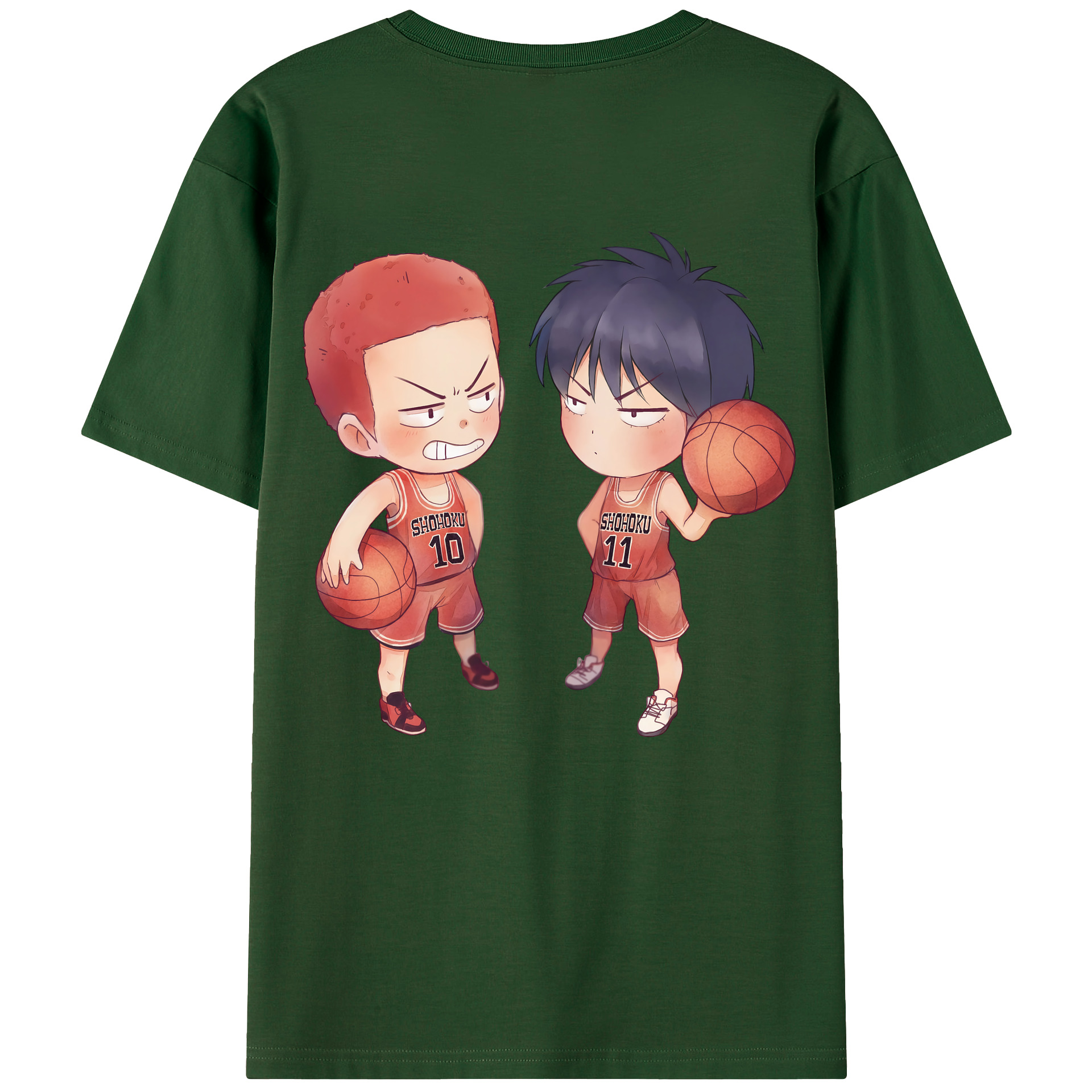 SLAM DUNK／スラムダンク 綿100％半袖Tシャツ（背面プリント）